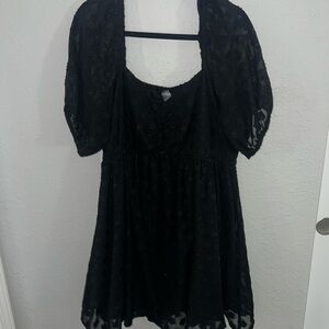 Elegant Black Lace Dress
